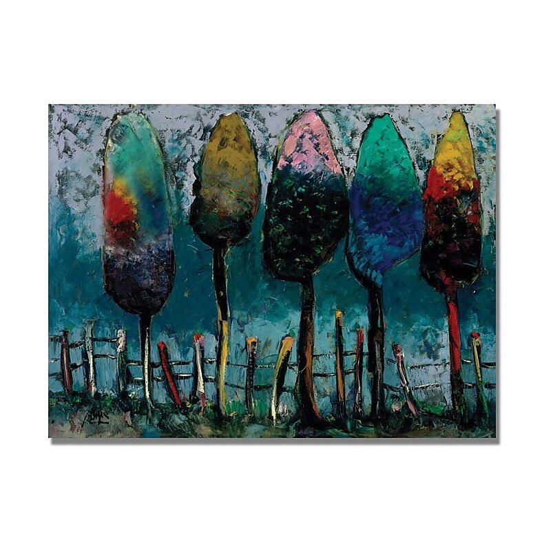 Trademark Global Boyer "Azul Cielo" Canvas Art, 26" x 32" image 1
