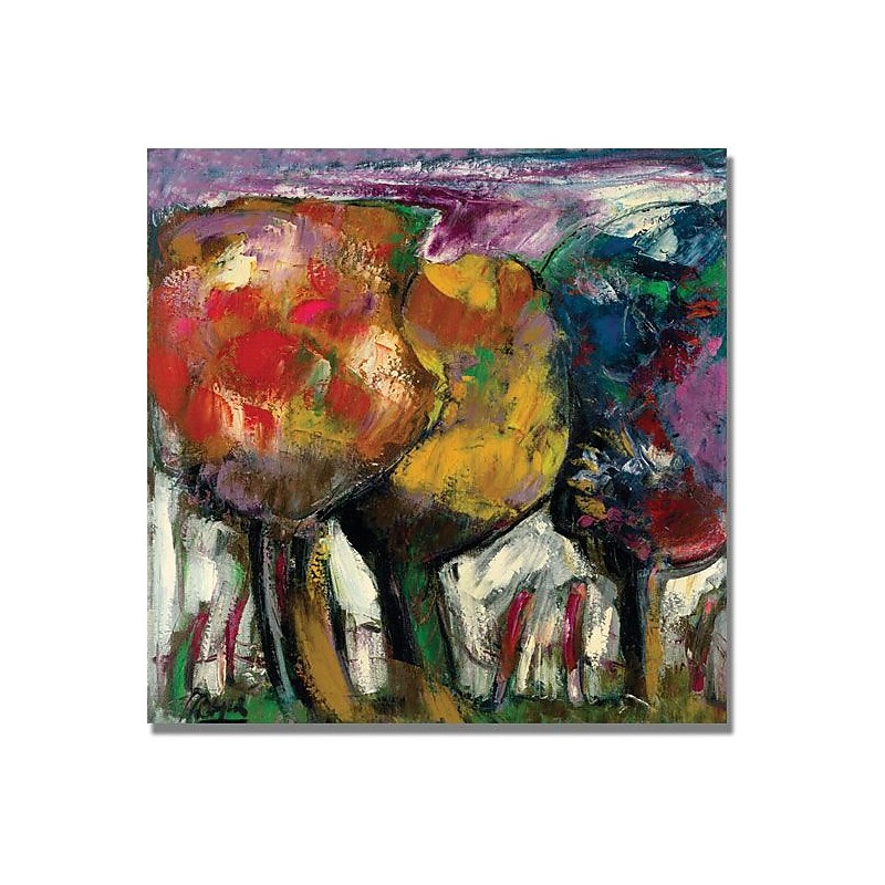 Trademark Global Boyer "Purple Sky" Canvas Art, 35" x 35" image 1