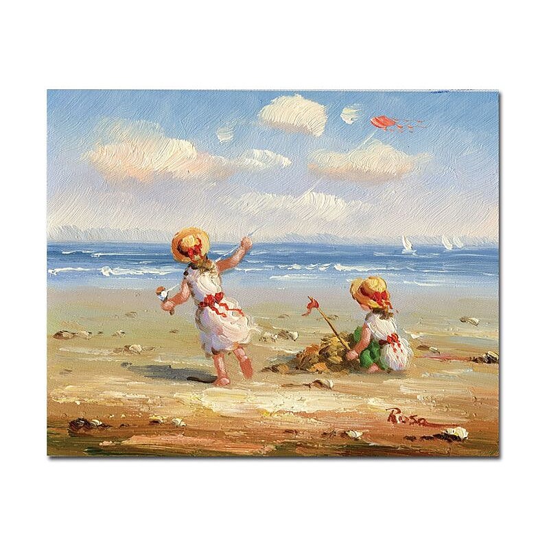 Trademark Global "At the Beach I" Canvas Art, 26" x 32" image 1