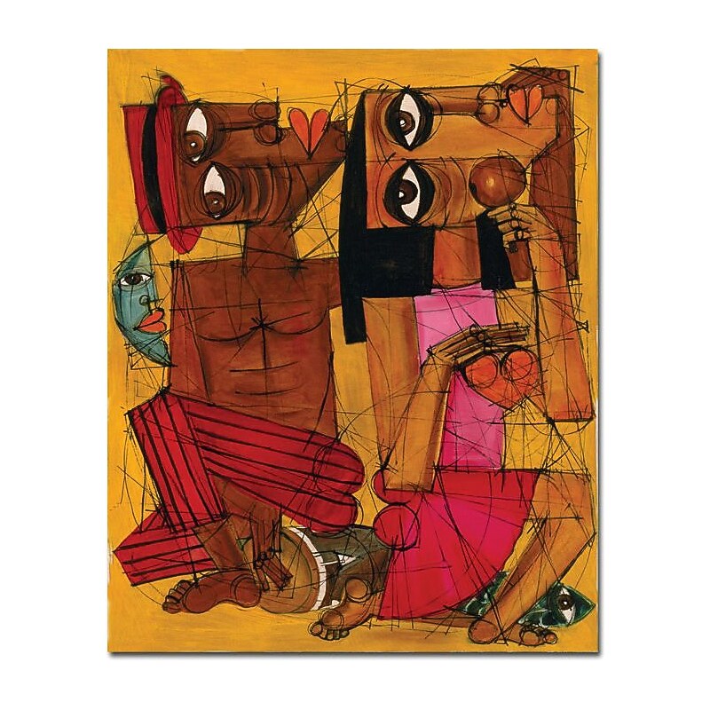 Trademark Global Dieguez "Al Ritmo de tu Corazon" Canvas Art, 32" x 26" image 1