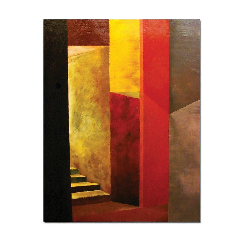 Trademark Global Michelle Calkins "Mystery Stairwell" Canvas Art, 47" x 35" image 1