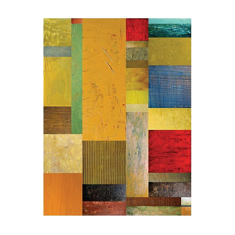 Trademark Global Michelle Calkins "Color Panes Water and Waves"-A Canvas Art, 32" x 24" image 1