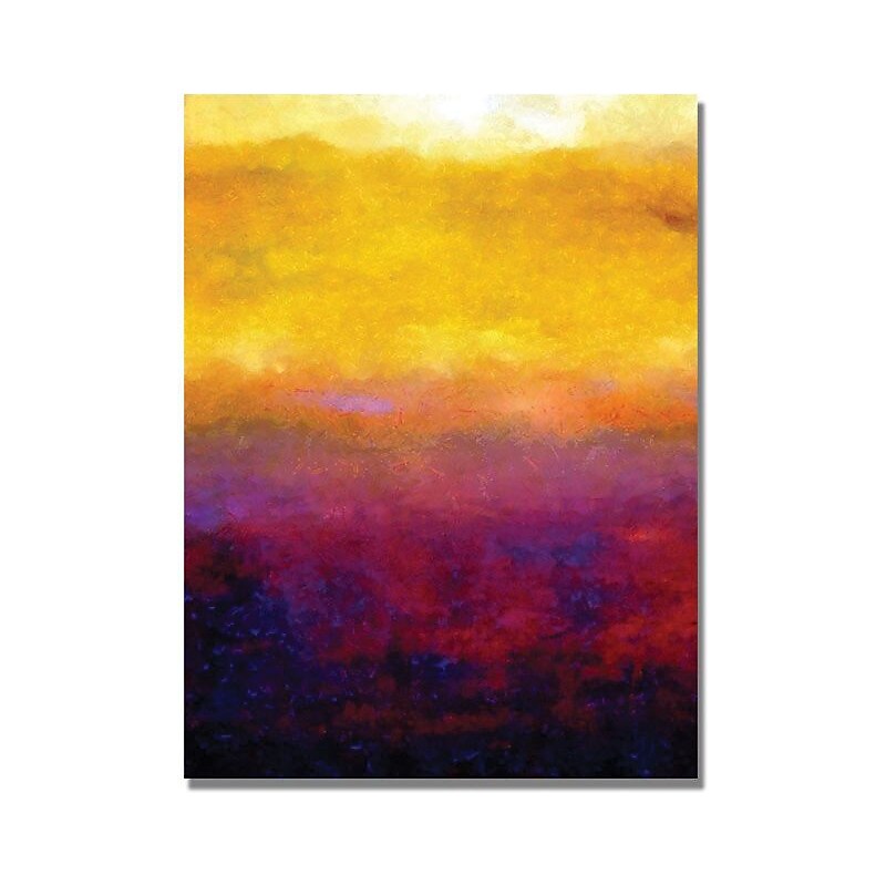 Trademark Global Michelle Calkins "Golden Sunset" Canvas Art, 24" x 18" image 1