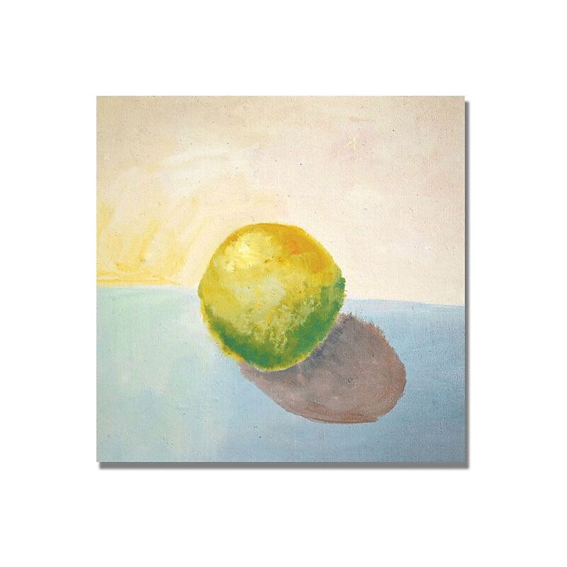 Trademark Global Michelle Calkins "Yellow Lemon Still Life" Canvas Art, 35" x 35" image 1