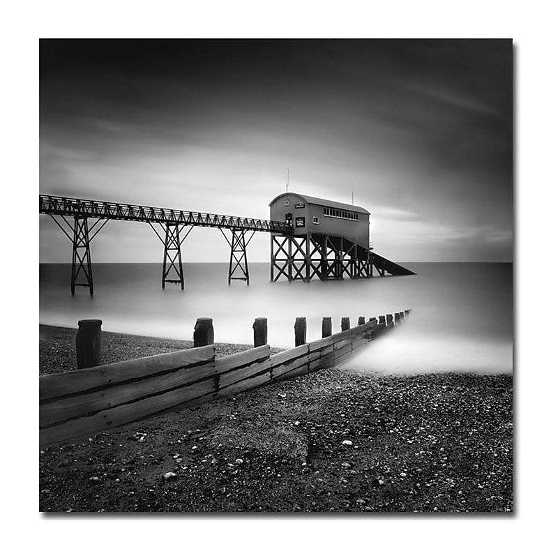 Trademark Global Nina Papiorek "Selsey, Lifeboat Station" Canvas Art, 35" x 35" image 1