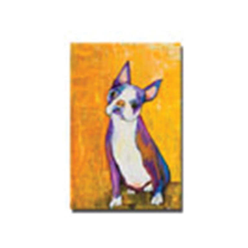 Trademark Global Pat Saunders White "Cosmo" Canvas Art, 24" x 16" image 1