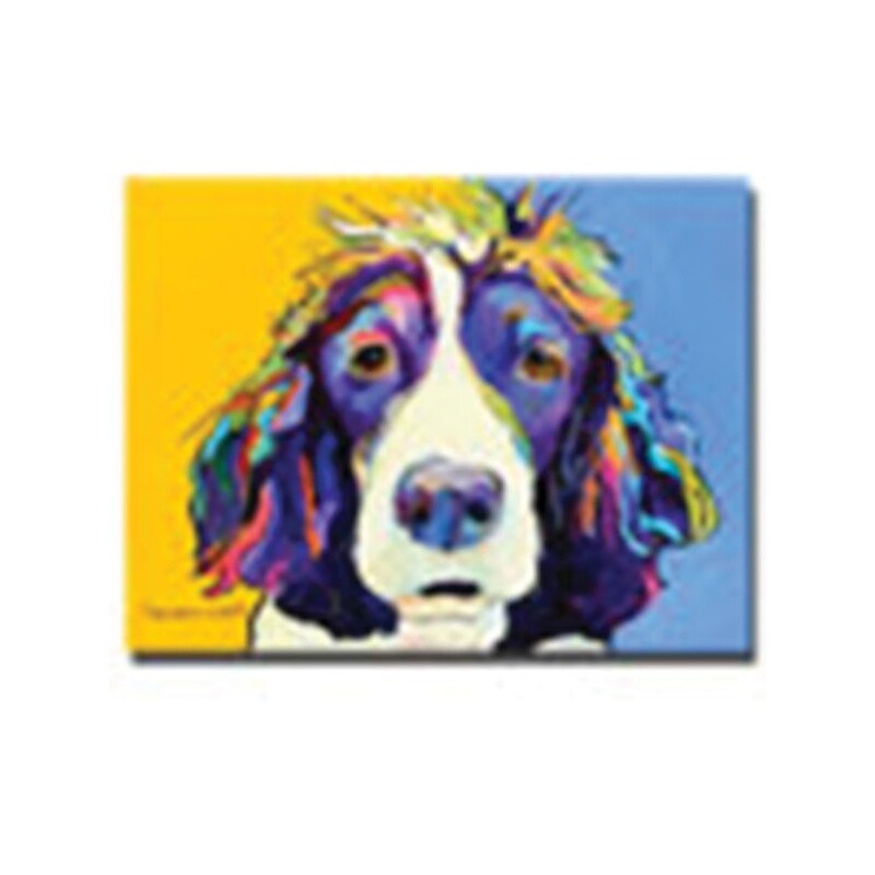 Trademark Global Pat Saunders White "Sadie" Canvas Art, 18" x 24" image 1
