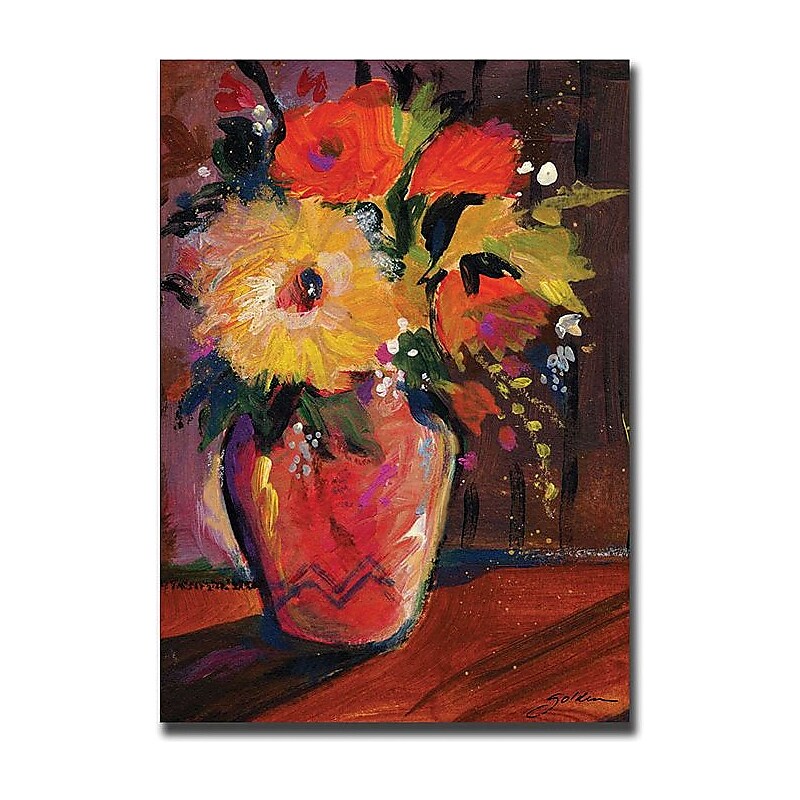 Trademark Global Sheila Golden "Orange Splash Bouquet" Canvas Art, 32" x 24" image 1