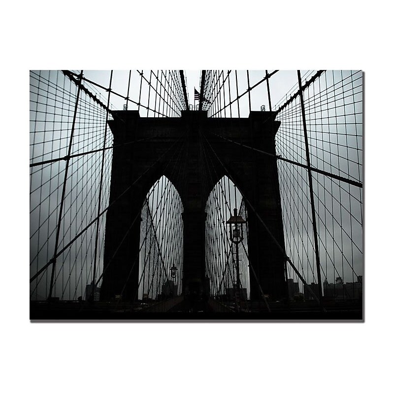 Trademark Global Tammy Davison "Brooklyn Bridge" Canvas Art, 35" x 47" image 1