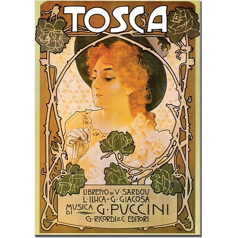 Trademark Global Leopoldo Metlicovitz "Tosca" Canvas Art, 32" x 24" image 1