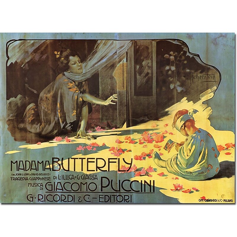 Trademark Global "Madame Butterfly" Canvas Art, 24" x 32" image 1