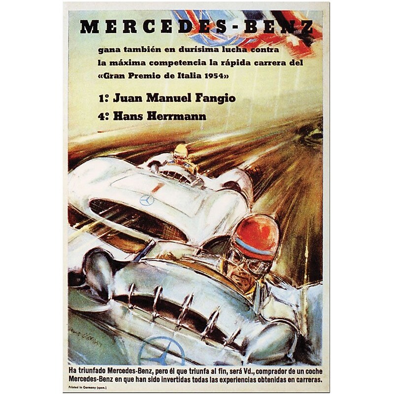 Trademark Global "Mercedes Benz" Canvas Art, 24" x 18" image 1