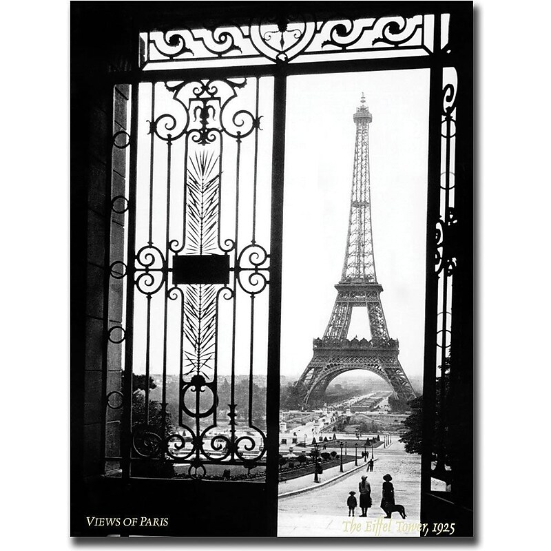 Trademark Global Sally Gall "Views of Paris" Canvas Art, 19" x 14" image 1