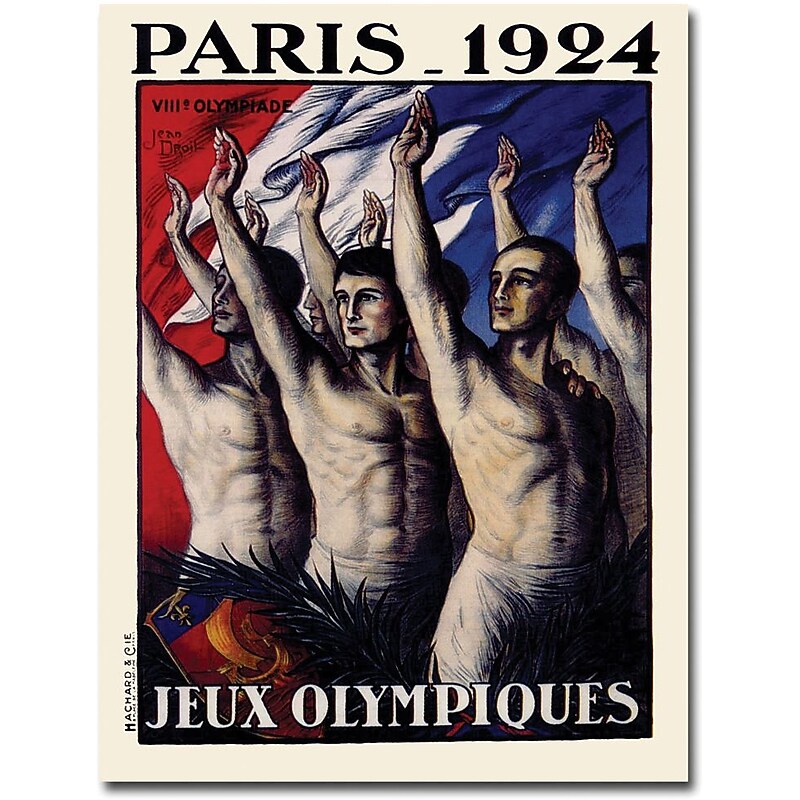 Trademark Global Jean Drout "Paris 1924 Jeux Olympiques" Canvas Art, 32" x 24" image 1