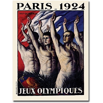 Trademark Global Jean Drout "Paris 1924 Jeux Olympiques" Canvas Art, 32" x 24"
