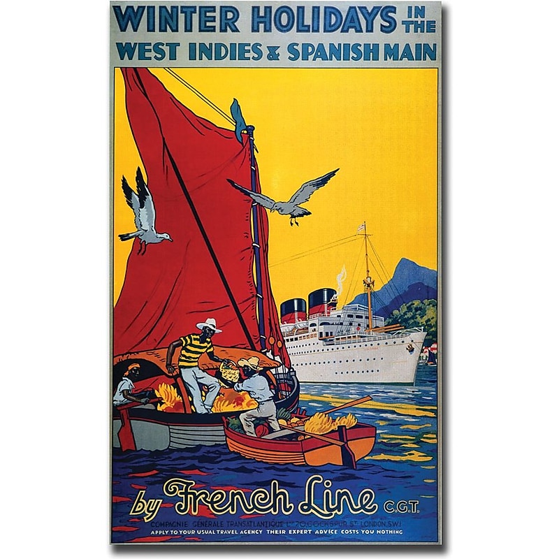 Trademark Global "French Line" Canvas Art, 48" x 36" image 1