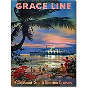 Trademark Global "Grace Line Cruises" Canvas Art, 24" x 18"