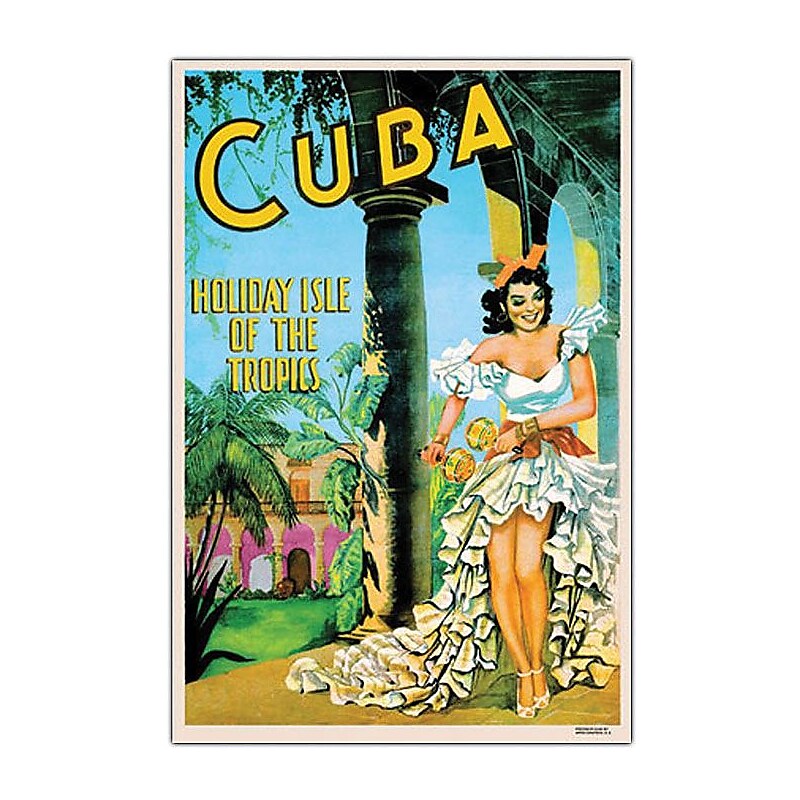 Trademark Global "Cuba Holiday Isle" Canvas Art, 32" x 24" image 1