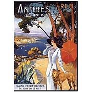 Trademark Global "Antibes Cote D'Azur" Canvas Art, 48" x 36"