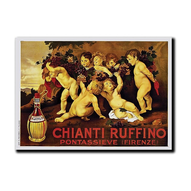 Trademark Global Leopoldo Metlicovitz "Chianti Ruffino" Canvas Art, 24" x 32" image 1