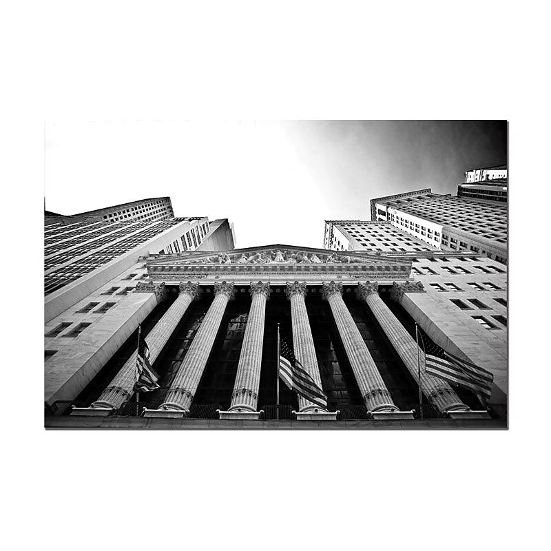 Trademark Global Yale Gurney "New York Stock Exchange" Canvas Art, 14" x 19" image 1