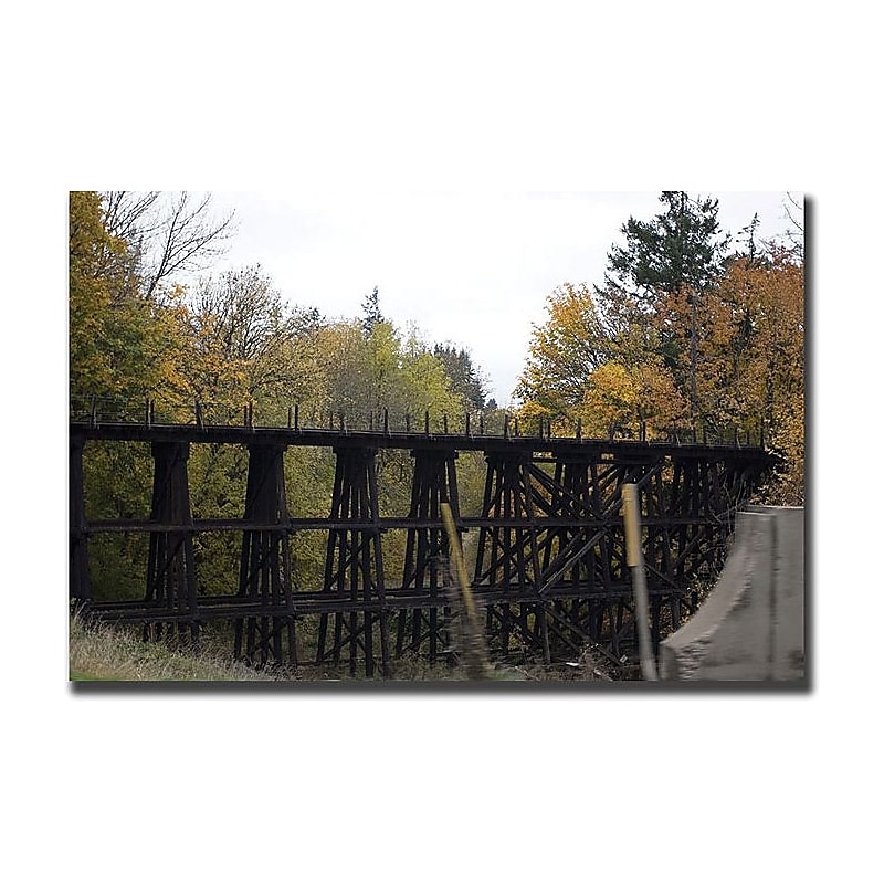 Trademark Global Yale Gurney "Country Bridge" Canvas Art, 24" x 32" image 1