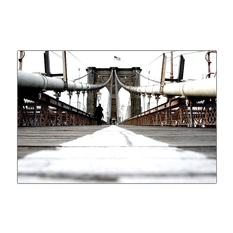 Trademark Global Yale Gurney "Brooklyn Bridge" Canvas Art, 18" x 24" image 1
