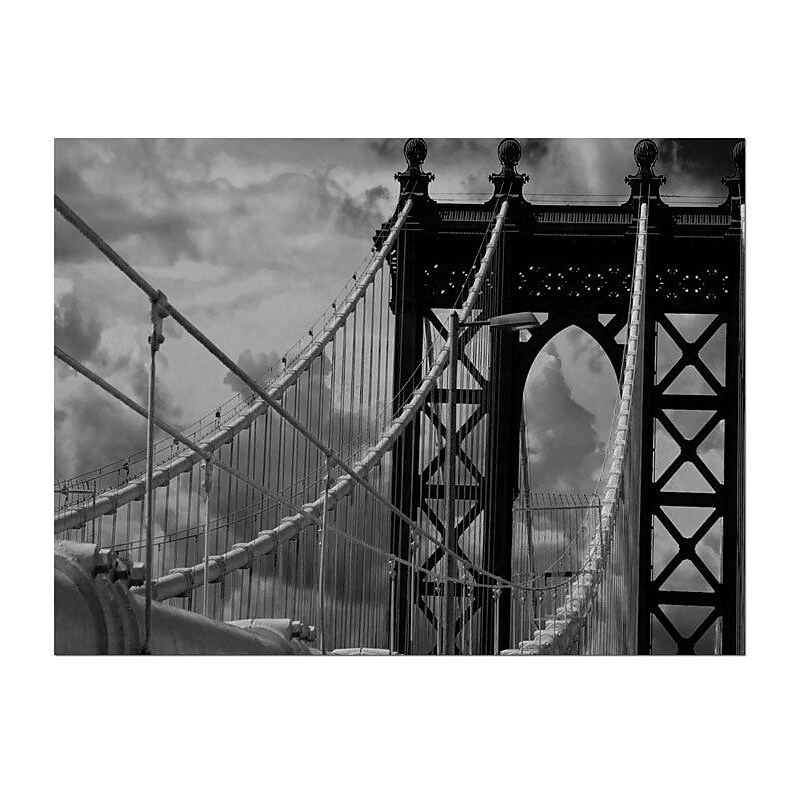 Trademark Global Yale Gurney "Manhattan Bridge" Canvas Art, 14" x 19" image 1