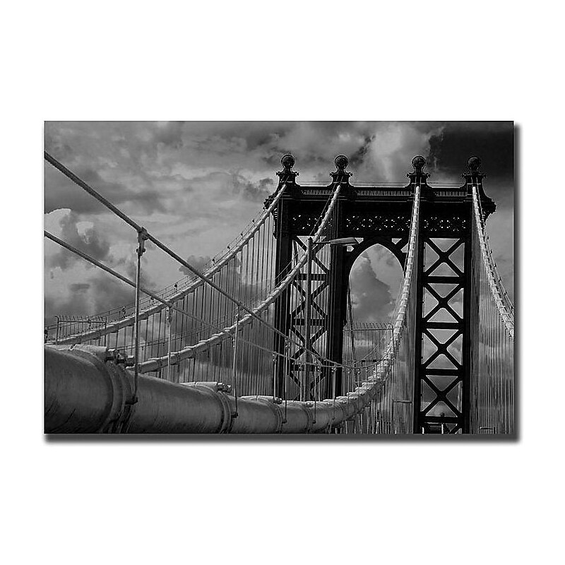 Trademark Global Yale Gurney "Manhattan Bridge" Canvas Art, 24" x 32" image 1