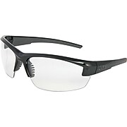 Uvex Mercury™ Safety Glasses, Clear Lens Hardcoat, Black & Gray Frame