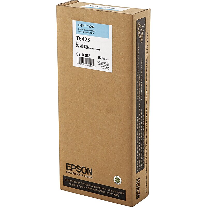 Epson T642 Light Cyan Standard Yield Ink Cartridge image 1