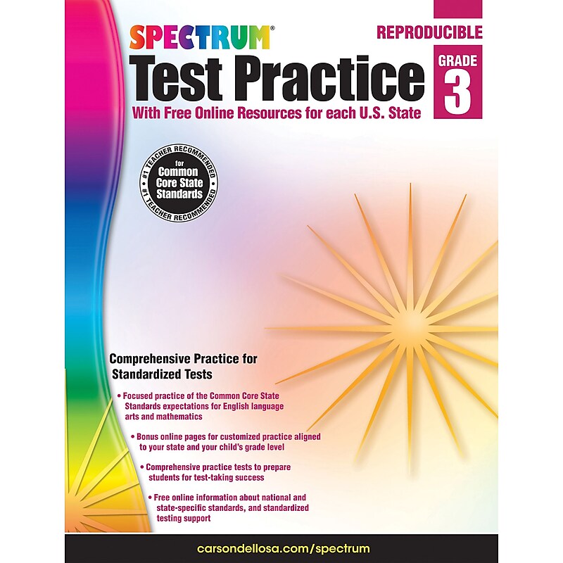 Spectrum Test Practice Grade 3 Workbook, Paperback image 1