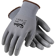 G-Tek® NPG Seamless Knit Work Gloves, Nylon With Polyurethane Coating, Extra-Large, Gray, 12 Pairs
