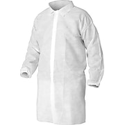 Kleenguard® A10 Light-Duty Apparel White Lab Coats, 2-Extra Large, 50/CT