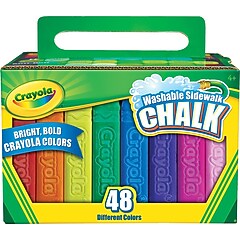 ★ＳＣＯＴＤＩＣ　2450シリーズ　ポリエステル　カラースワッチBOX　中古品★ Crayola Washable Sidewalk Chalk, Assorted Colors, 48/Box (512048