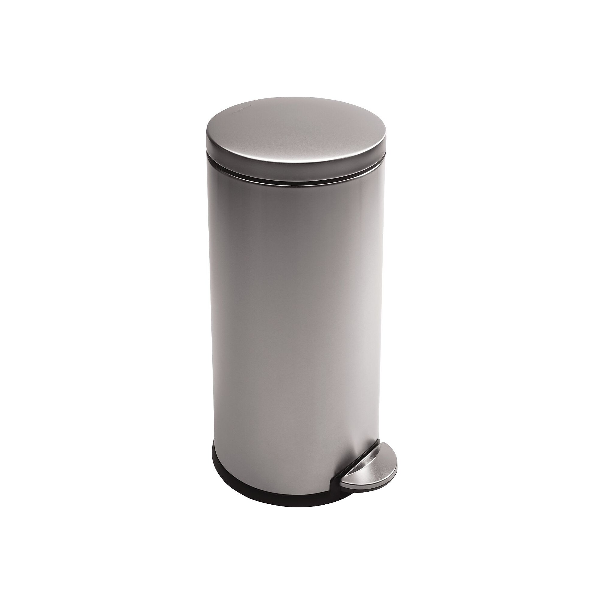 simplehuman Round Step Can, 8 Gallon, Fingerprint-proof Stainless Steel, 25.6″H x 15.1″W x 12.4″D Sansujyuku sansujyuku.com
