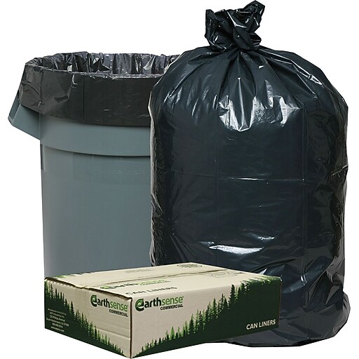 ster® Earthsense® Commercial Recycled Trash Bags, Black, 4045