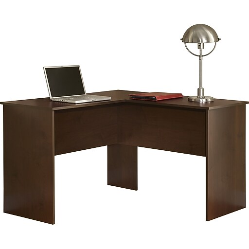 Easy2Go Corner Computer Desk, Resort Cherry Staples