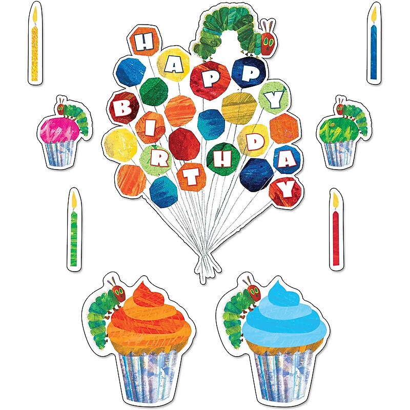 Carson-Dellosa The Very Hungry Caterpillar™ Birthday, Bulletin Board Set image 1