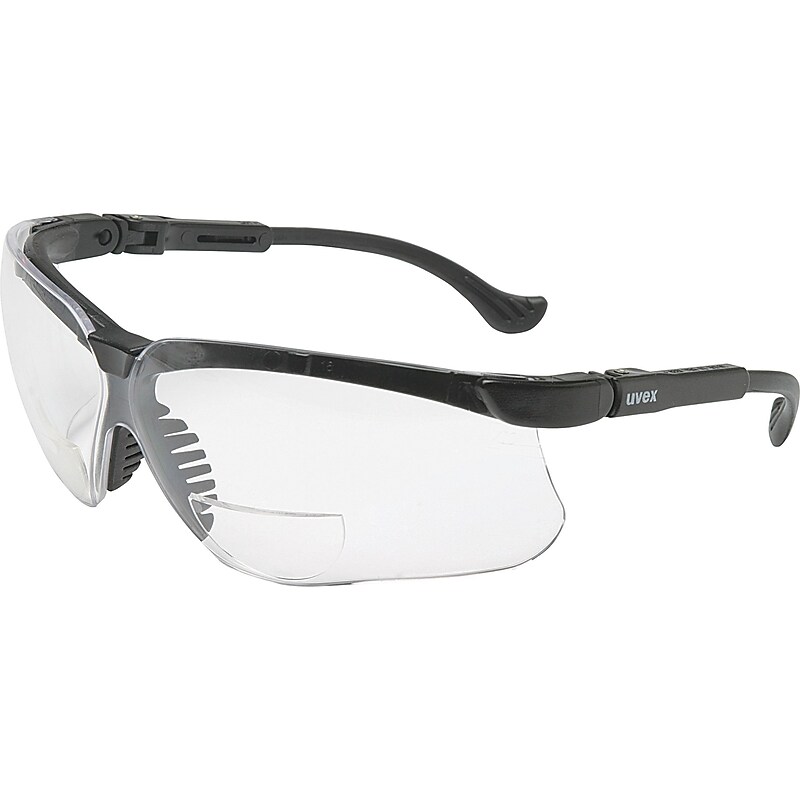 Uvex Genesis® Eyewear, Reading Magnifier Glasses, +2.0, Black Frame, Clear Lens (S3762) image 1