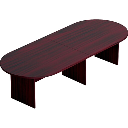 Offices To Go Racetrack Conference Table, American Mahogany, 29 1/2