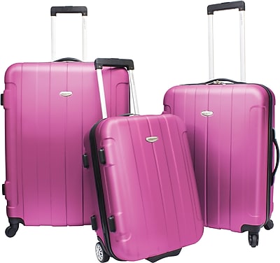 Traveler's Choice® TC3900 Rome 3-Piece Hard-Shell Spin/Rolling Luggage ...