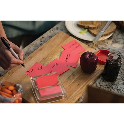 PostIt® Glass and Cork PopUp Note Dispenser Value Pack Staples