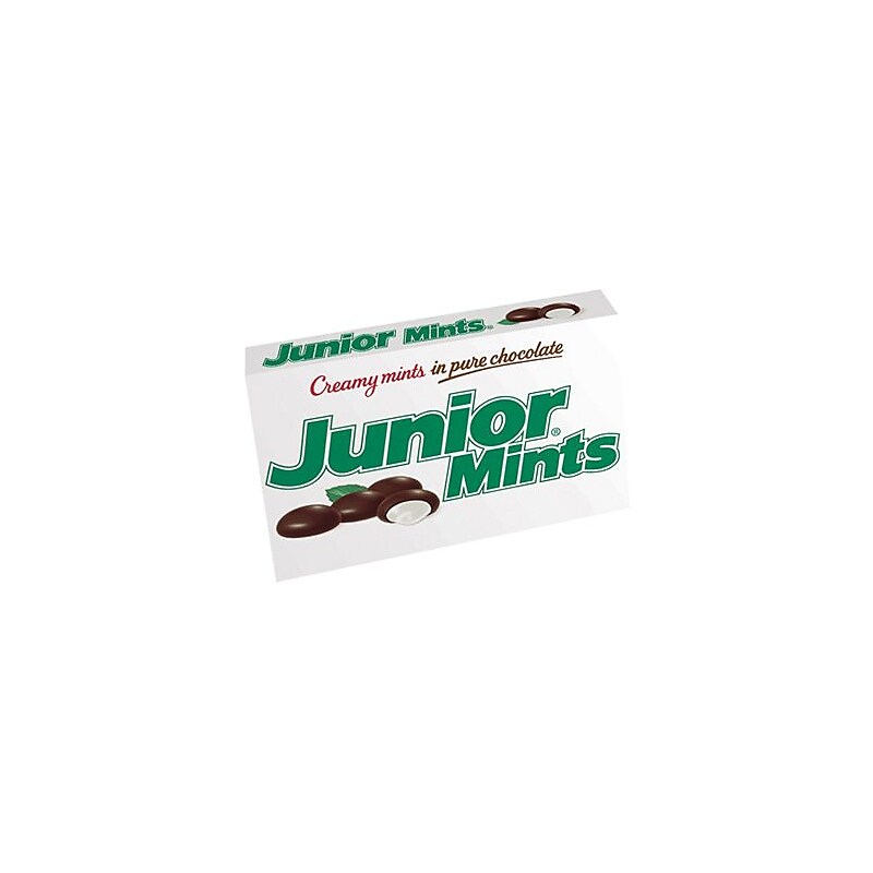 Junior Mints Mint Dark Chocolate Pieces, 4 oz., 12/Box (209-00093) image 1
