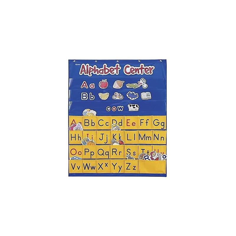 Learning Resources Pocket Charts, Alphabet Center,  34" x 28", 208 Pieces/Set, Multicolored (LER2246) image 1