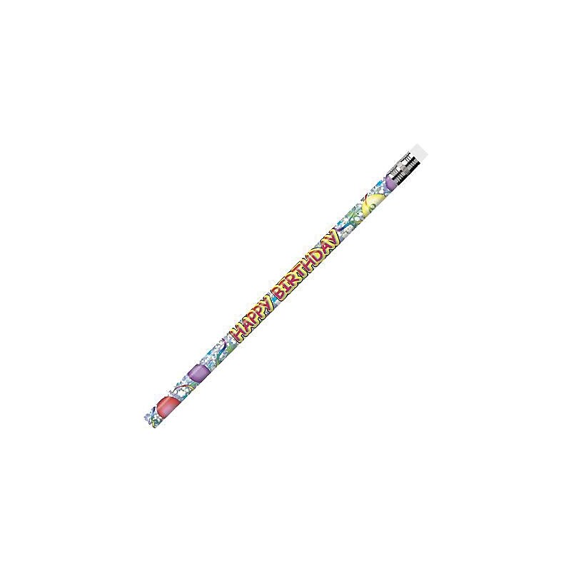 J.R. Moon Happy Birthday Glitz Motivational Pencil, Pack of 144 (JRM7940G) image 1