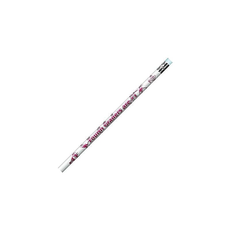 J.R. Moon 4th Graders Are #1 Motivational Pencil, Pack of 144 (JRM7864G) image 1
