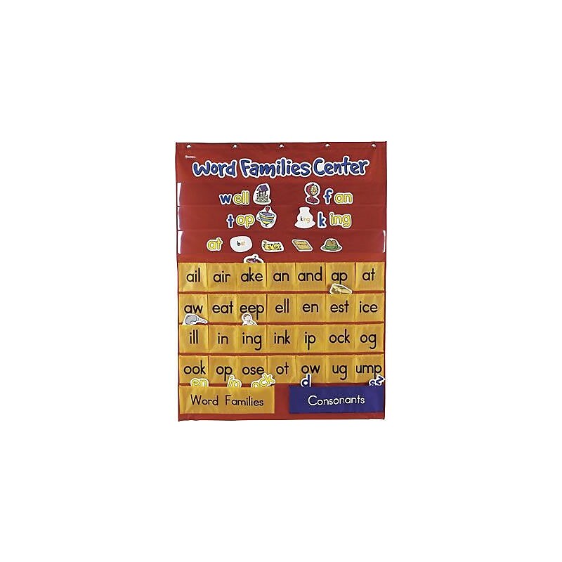 Learning Resources Pocket Charts, Word Families & Rhyming Center (LER2299) image 1