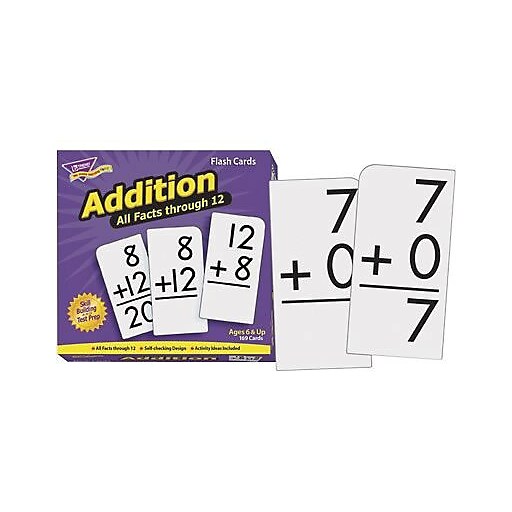 Trend 53201 Addition All Facts Through 12 Flash Cards for sale online 