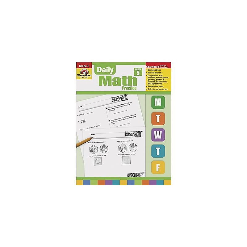 Evan-Moor® Daily Math Practice, Grade 5 image 1